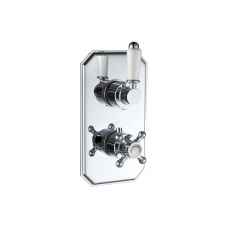Chrome Recessed Traditional Shower Valve for One Outlet